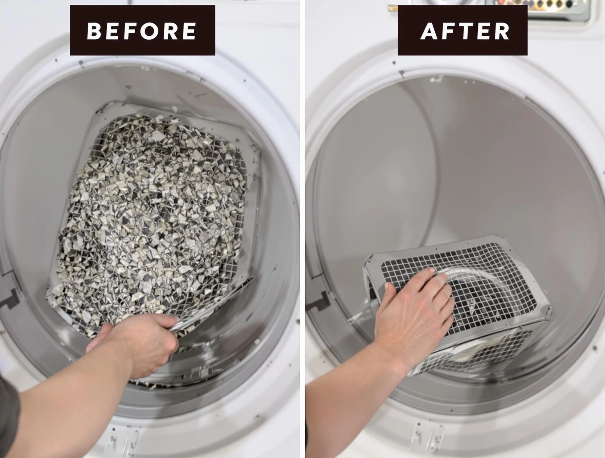 Professional lint trap cleaning by Scottsdale Dryer Vent Cleaning in Scottsdale