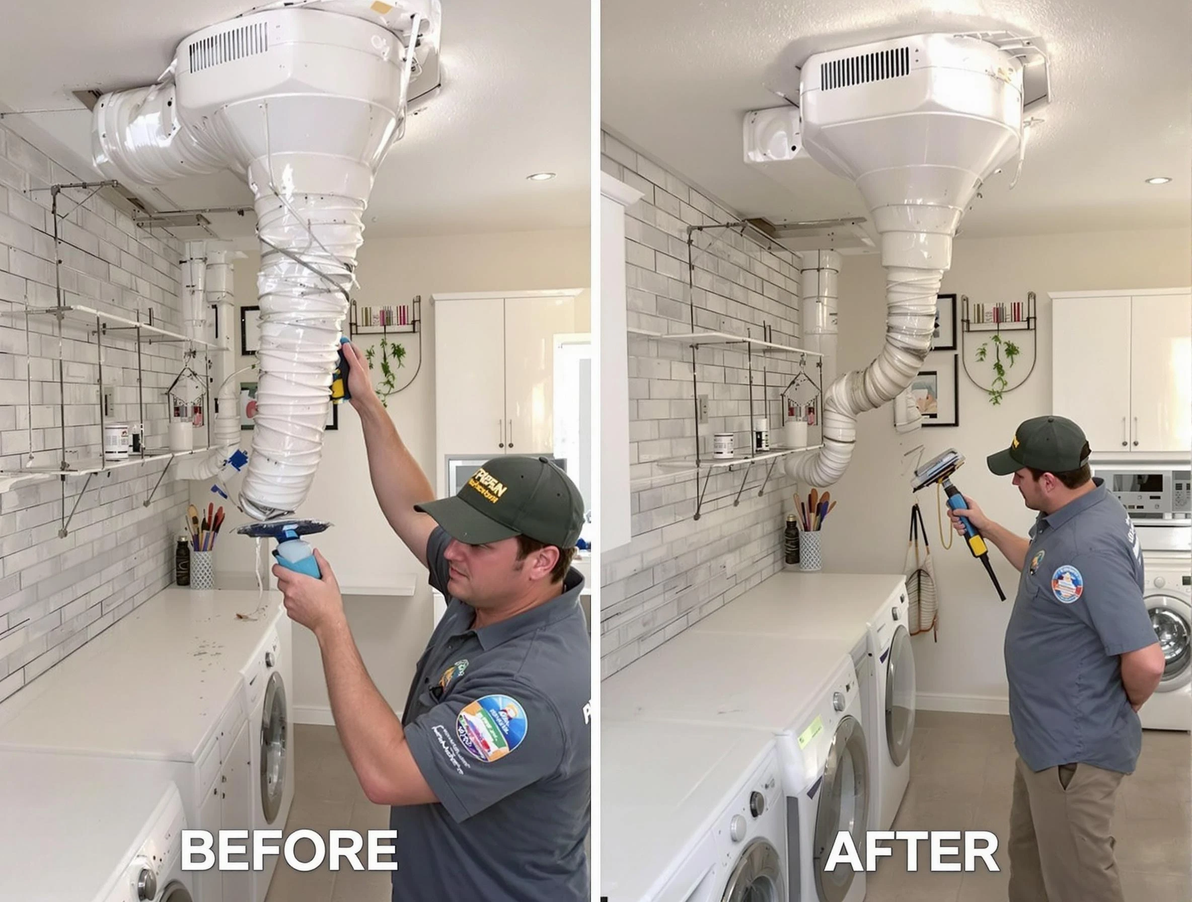Professional dryer exhaust vent cleaning by Scottsdale Dryer Vent Cleaning in Scottsdale