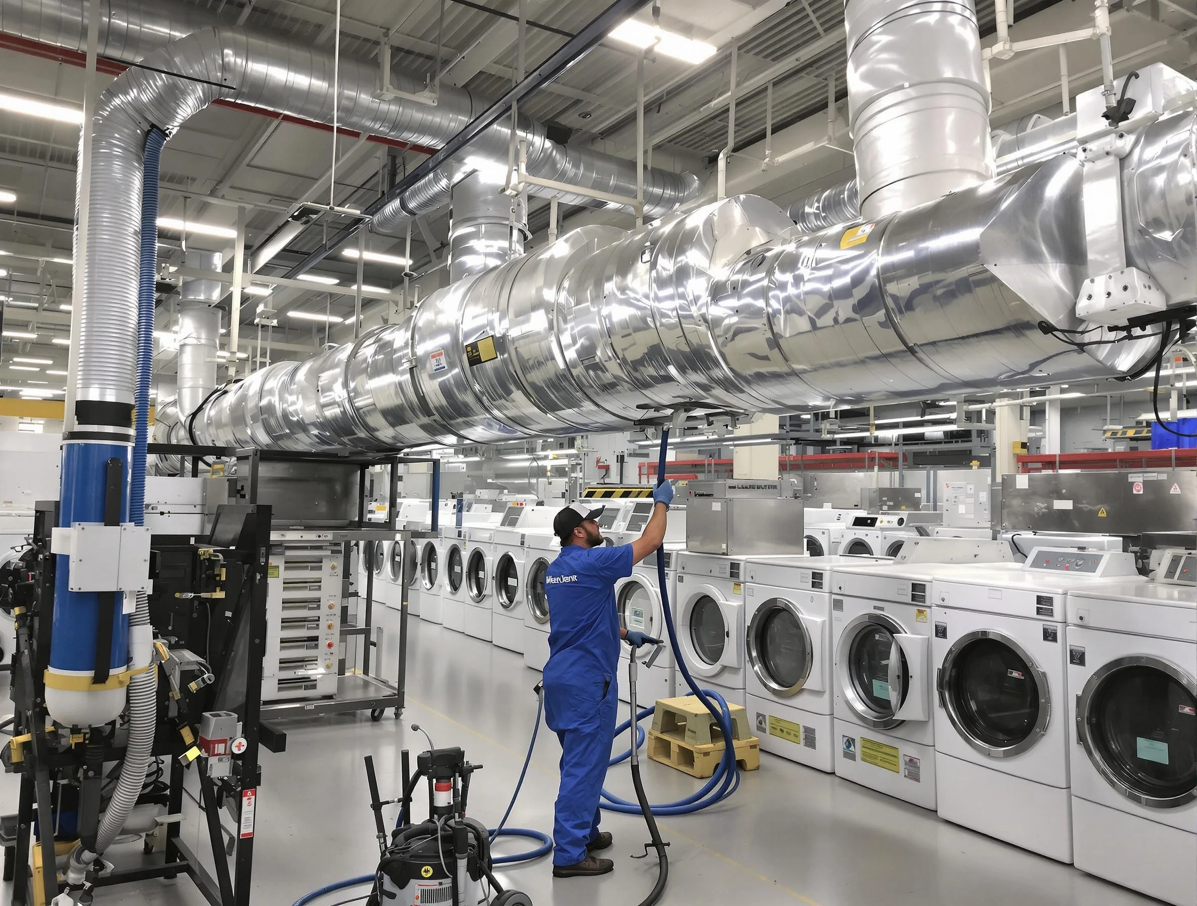 Scottsdale Dryer Vent Cleaning team performing heavy-duty industrial dryer vent cleaning in Scottsdale